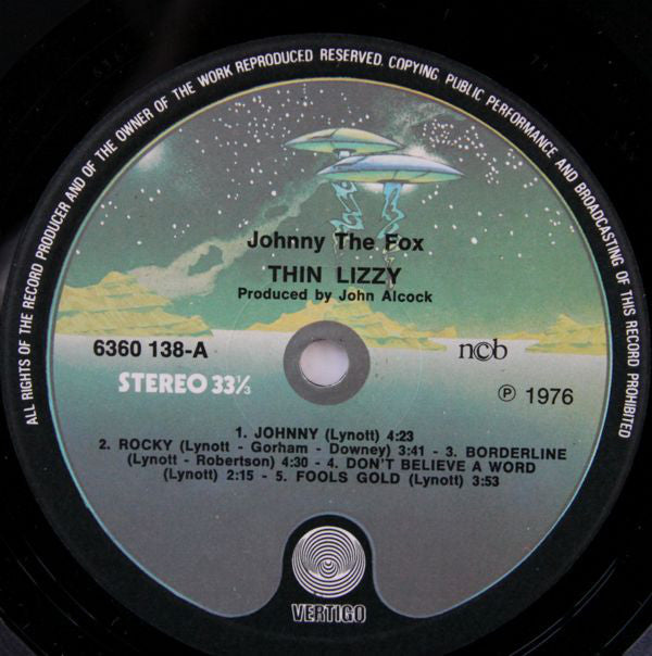 Thin Lizzy : Johnny The Fox (LP, Album)