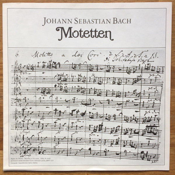 Regensburger Domspatzen, Hanns-Martin Schneidt, Johann Sebastian Bach : Motets / Motetten (Box, Album + 2xLP)