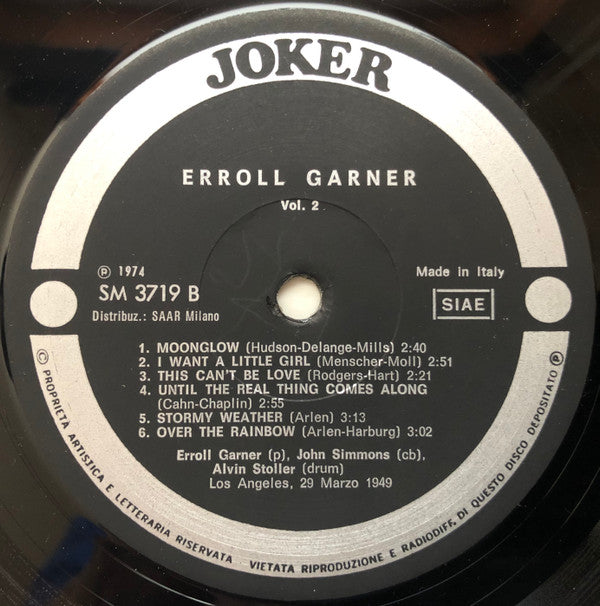 Erroll Garner : Vol. 2 (LP, Comp)