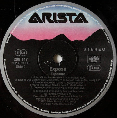 Exposé : Exposure (LP, Album)