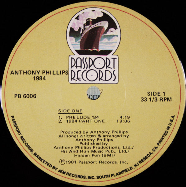 Anthony Phillips : 1984 (LP, Album)