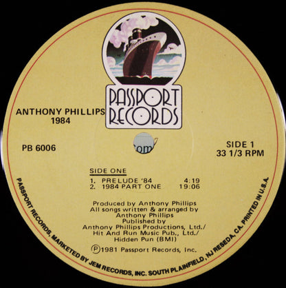 Anthony Phillips : 1984 (LP, Album)