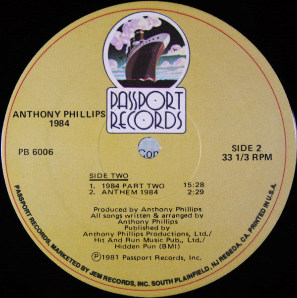 Anthony Phillips : 1984 (LP, Album)