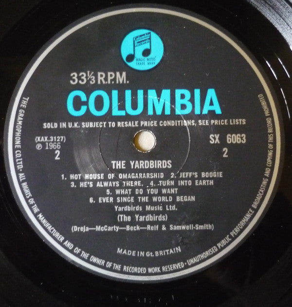 The Yardbirds : Yardbirds (LP, Album, Mono)