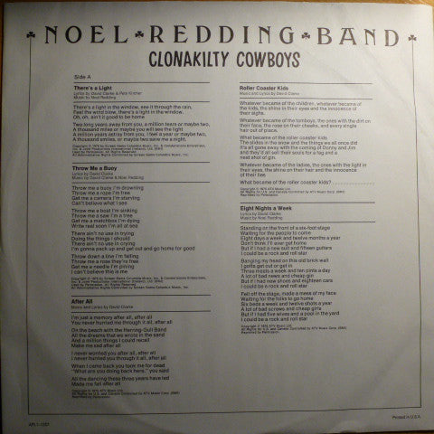 Noel Redding Band : Clonakilty Cowboys (LP, Album)