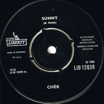 Cher : Sunny / Come To Your Window (7", Single)