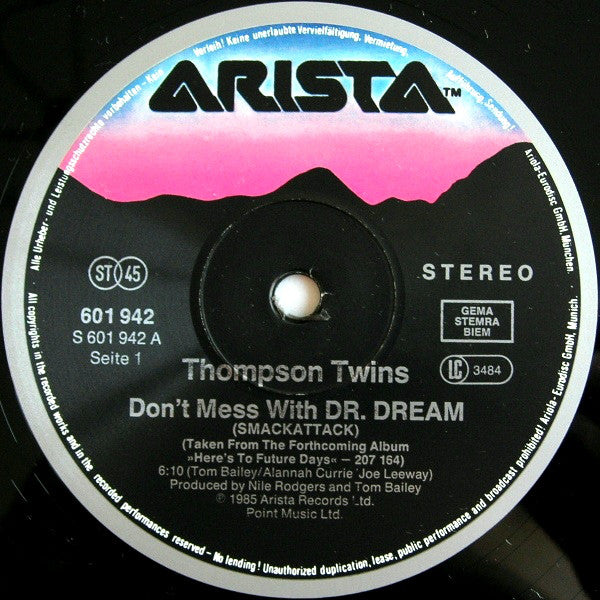 Thompson Twins : Don't Mess With Doctor Dream (Smackattack!) (12", Maxi)