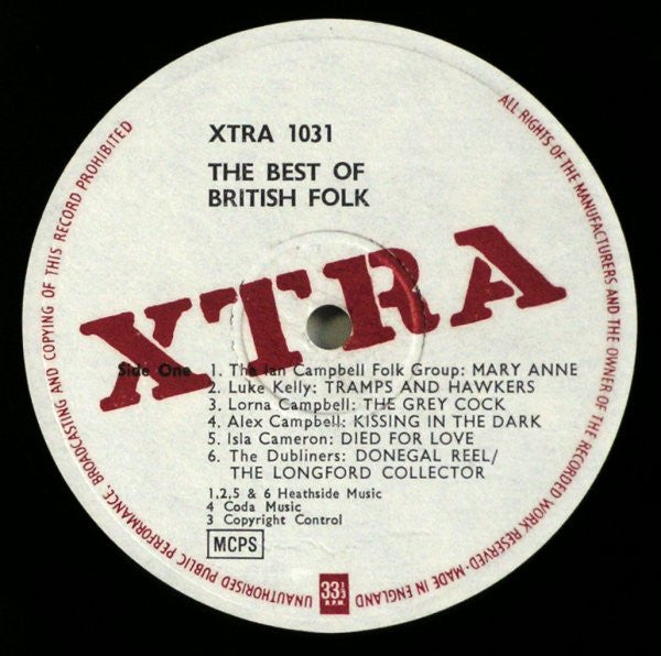 Various : The Best Of British Folk Music (LP, Comp)