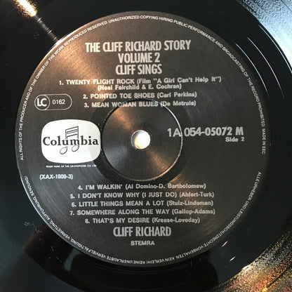 Cliff Richard : Cliff Sings - The Cliff Richard Story Vol. 2 (LP, Album)