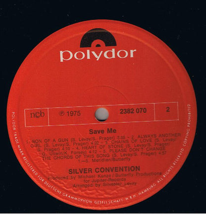 Silver Convention : Save Me (LP, Album)