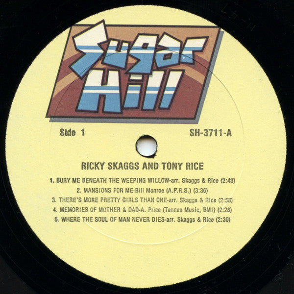 Ricky Skaggs & Tony Rice : Skaggs & Rice (LP, Album)