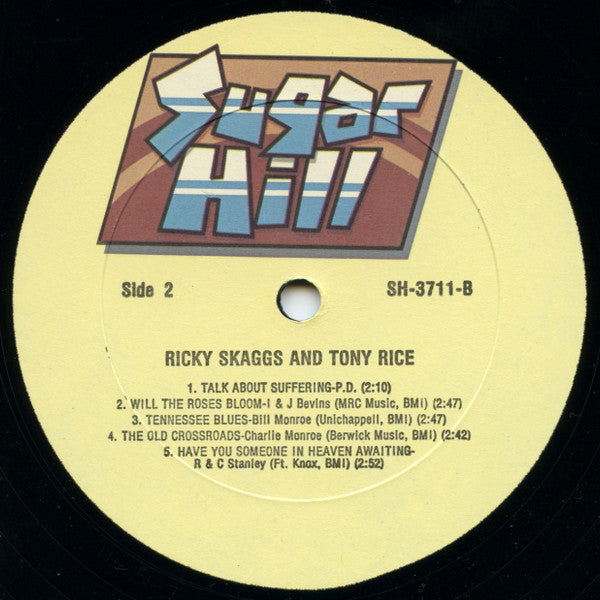 Ricky Skaggs & Tony Rice : Skaggs & Rice (LP, Album)