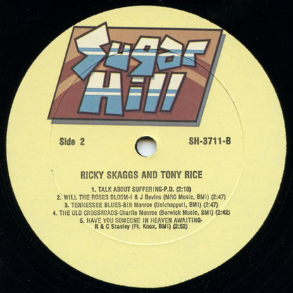 Ricky Skaggs & Tony Rice : Skaggs & Rice (LP, Album)