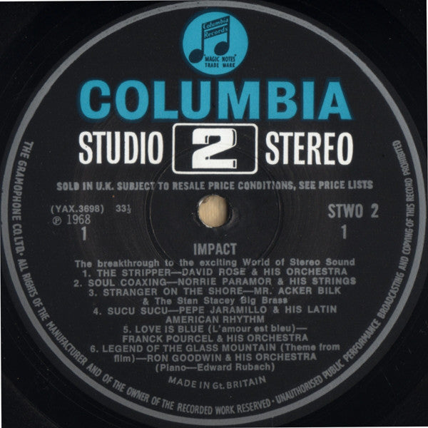 Various : Impact (LP, Album, Comp, Blu)