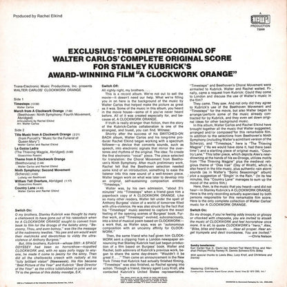 Walter Carlos : Walter Carlos' Clockwork Orange (LP, Album)