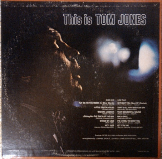 Tom Jones : This Is Tom Jones (LP, Album, Ter)