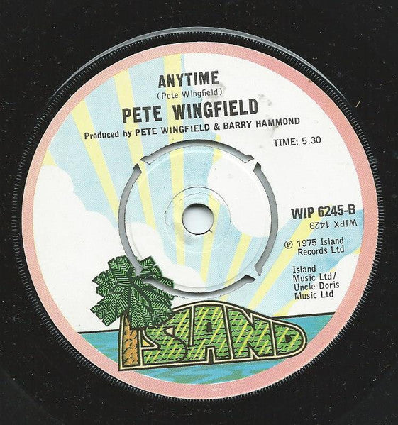 Pete Wingfield : A Whole Pot Of Jelly (For A Little Slice Of Toast) (7")