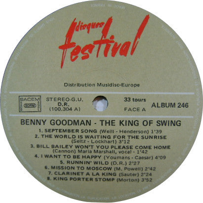 Benny Goodman : The King Of Swing (1958-1967 Era) (2xLP, Comp, STE)