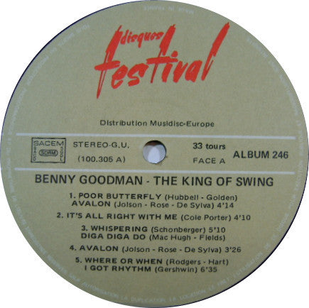 Benny Goodman : The King Of Swing (1958-1967 Era) (2xLP, Comp, STE)