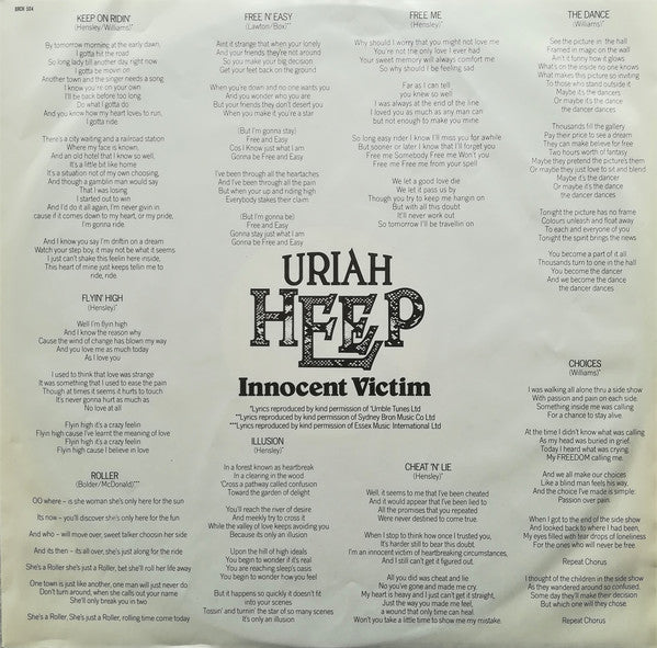 Uriah Heep : Innocent Victim (LP, Album)