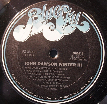 Johnny Winter : John Dawson Winter III (LP, Album)