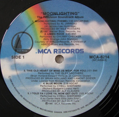 Various : Moonlighting - The Television Soundtrack Album (LP, Album, Comp)