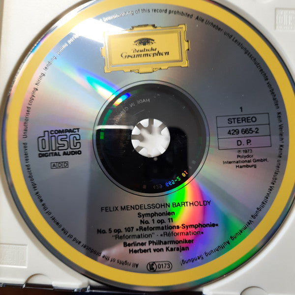Felix Mendelssohn-Bartholdy, Berliner Philharmoniker, Herbert von Karajan : 5 Symphonien (3xCD, Comp)