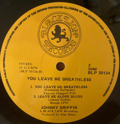 Johnny Griffin : You Leave Me Breathless (LP, Album)