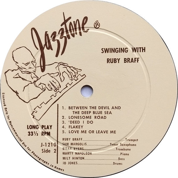 Ruby Braff : Swinging With Ruby Braff (LP, Comp, Mono, Scr)