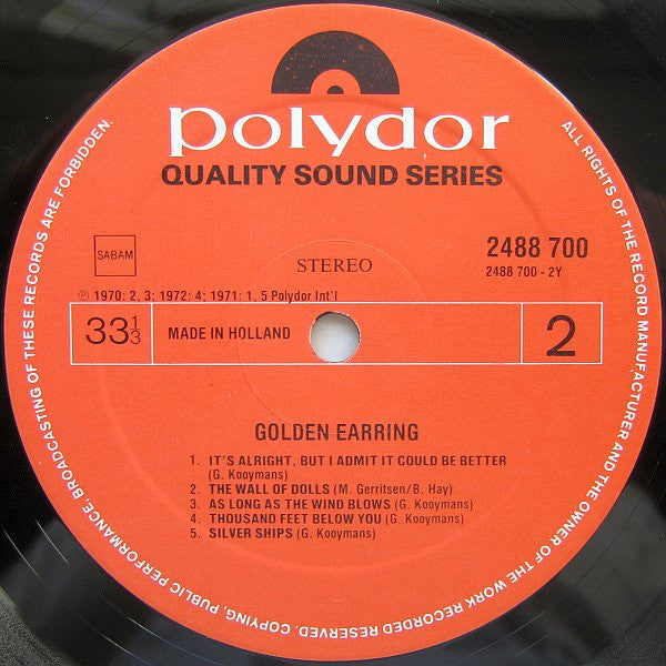 Golden Earring : Golden Earring (2xLP, Comp)