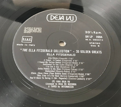 Ella Fitzgerald : The Ella Fitzgerald Collection - 20 Golden Greats (LP, Comp)