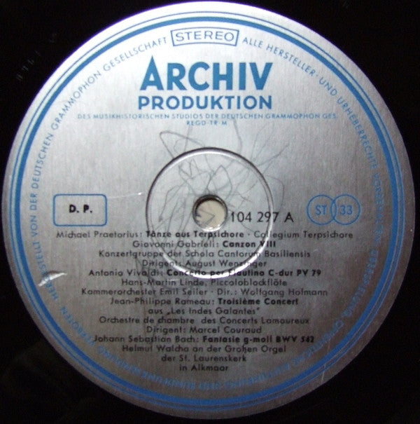 Various : Festliche Musik Des Barock (LP, Comp)