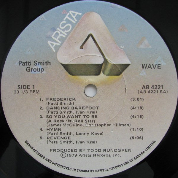 Patti Smith Group : Wave (LP, Album)