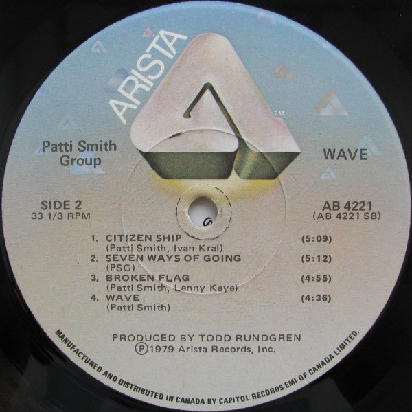 Patti Smith Group : Wave (LP, Album)