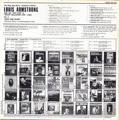 Louis Armstrong & His Hot Five & Louis Armstrong And His Savoy Ballroom Five : West End Blues 1928 (LP, Comp, Mono)