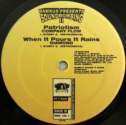 Mos Def / Company Flow / Diamond D : Next Universe / Patriotism / When It Pours It Rains (12")