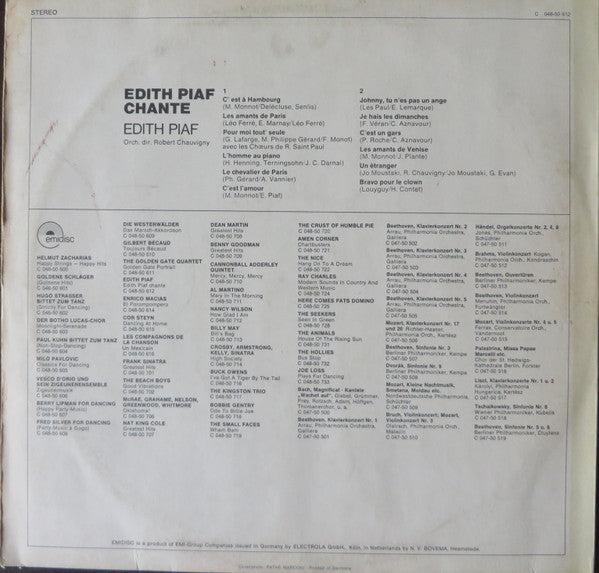 Edith Piaf : Chante (LP, Comp, RE)