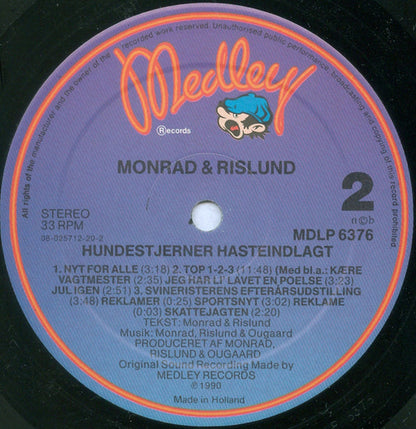 Monrad & Rislund : Hundestjerner Hasteindlagt (LP)