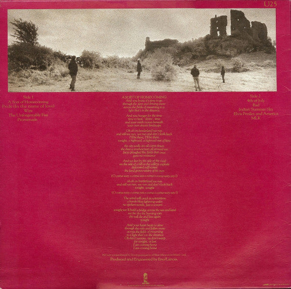 U2 : The Unforgettable Fire (LP, Album)