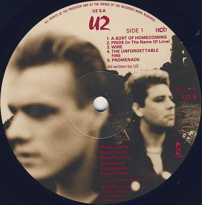 U2 : The Unforgettable Fire (LP, Album)