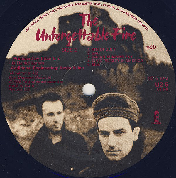 U2 : The Unforgettable Fire (LP, Album)