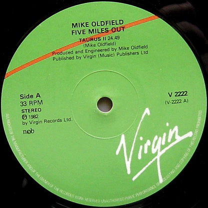 Mike Oldfield : Five Miles Out (LP, Album, RE, Gat)