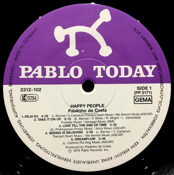 Paulinho Da Costa : Happy People (LP, Album)