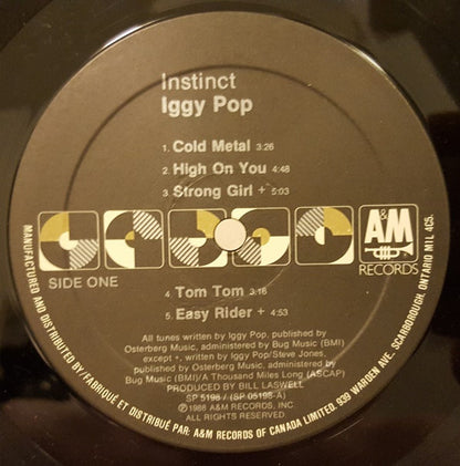 Iggy Pop : Instinct (LP, Album)