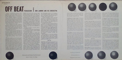 Don Lamond And His Orchestra : Off Beat Percussion (LP, Album)