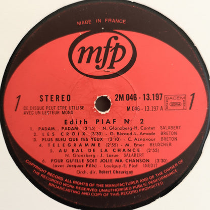 Edith Piaf : Edith Piaf (LP, Comp)