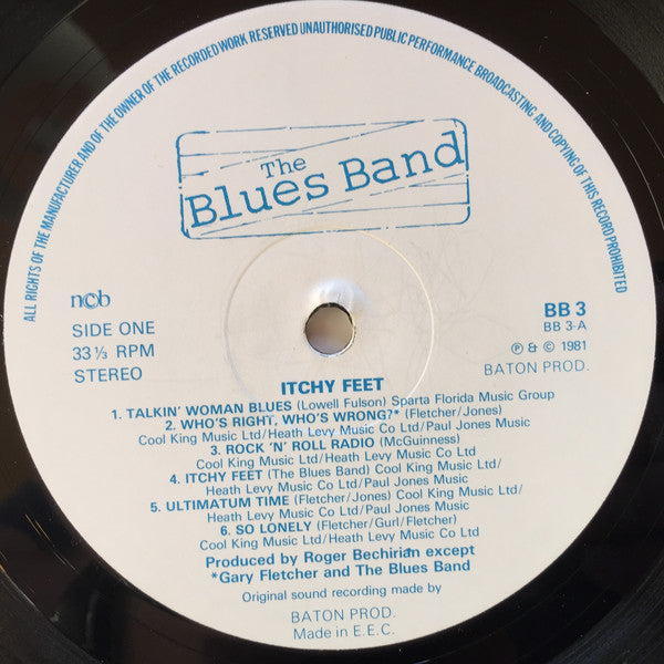 The Blues Band : Itchy Feet (LP, Album)