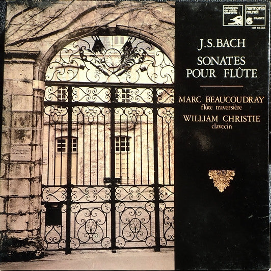 Johann Sebastian Bach, Marc Beaucoudray, William Christie : Sonates pour Flûte  (LP, Album, GAT)