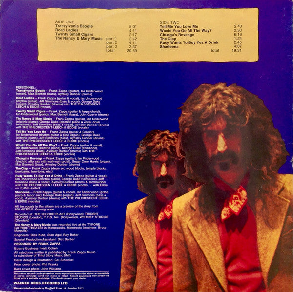 Frank Zappa : Chunga's Revenge (LP, Album, Oli)