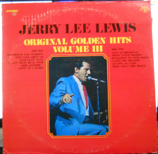 Jerry Lee Lewis : Original Golden Hits Volume III (LP, Comp, Promo)